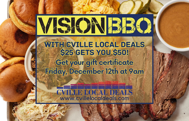 Cville Local Deals: Vision BBQ