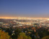 Los Angeles, California skyline in the twilight